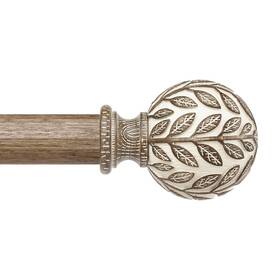 Wolistsa Ws60-120gwdwh Curtain Rod 36-122 Inch Boho 36ftft-122ftft 1 Pack Weathered Wood
