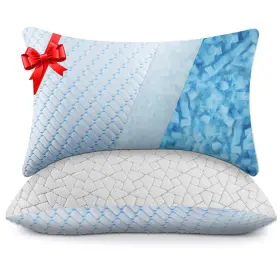 Wolki 740170459061 Queen Size Pillows Set Of 2 Shredded Memory Foam Pack Adjust