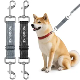 Mdscbbg02 Woosuke 2 Pack Prong Collar Safety Clips Nylon Black And Gray Dog Clip For Pron