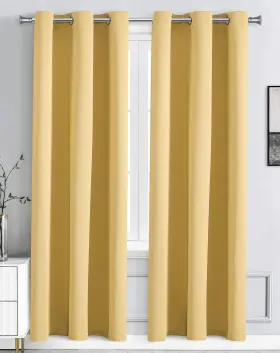 Wpm World Products Mart 812590033272 Triple Weave Blackout Curtain Room Darkening 2 Panels/drapes For Living R