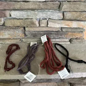 Wrights 070659489372 Purple Orange Bk Window Decorative Tassel Rope Tieback Curtains Lot Of 8