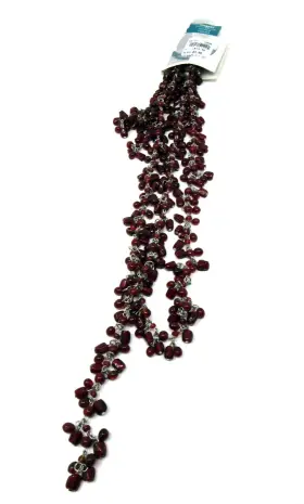 Wrights 070659530739 Red Bead Jeweled Drapery Curtain Tie Back Or Garland 27 Inch India New
