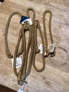 Wrights 070659739880 Decorative Tassel Rope Tieback Curtains Chairs Lot 6 Lite Gold