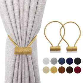 Xderlin 339272750124 Magnetic Curtain Tiebacks Drapery Upgraded 16 Inch Modern Strong Magnet