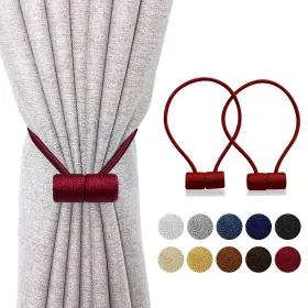 Xderlin 339272750544 2 Pack Magnetic Curtain Tiebacks -drapery Tie Backs Modern Strong 16inch Mag