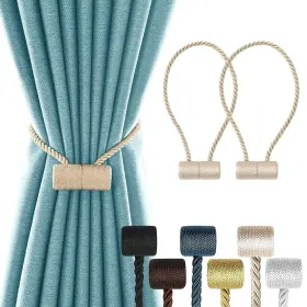 Xderlin 339272751695 2 Pack Window Magnetic Curtain Tiebacks Holdbacks Vs Upgraded 16 Inch Outdoor