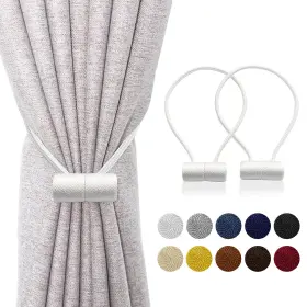 Xderlin 438126892966 Magnetic Curtain Tiebacks-window Treatment Holdbacks Clip Vs Strong M