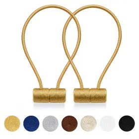 Xderlin 438164323248 Curtain Tiebacks Clips Vs Strong Magnetic Tie Band Home Office Decora