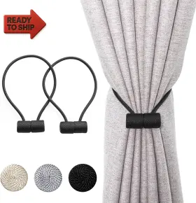 Xderlin 445010110180 2 Pack Window Magnetic Curtain Tiebacks Holdbacks Vs Upgraded 16 Inch Decorrati