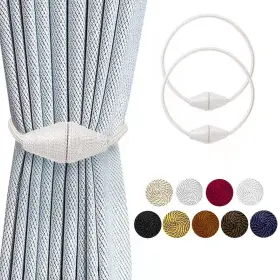 B09qsvv1rm Xderlin Window Curtain Holdbacks Magnetic Tiebacks Upgraded 16 Inch Home Off