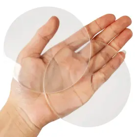Xfenvs 631089652684 Door Knob Wall Shield Transparent Round Soft Rubber Protector Self Adhe