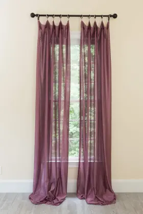 Ml18208 Xia Home Fashions Manor Luxe La Rosa Curtain 52ftftx108ftft Violet Single Panel