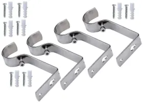 Xianyoujiu 791584747114 Fix Curtain Rod Bracket Set Of 4 For 1 Or 1/8 Inch Rods Metal Rodholder - S