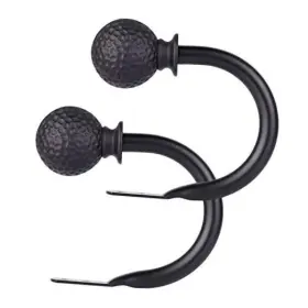 Xm-020010025 Ximu Us Curtain Holders For Wall Holdbacks Set Of 2 Hook Mounted