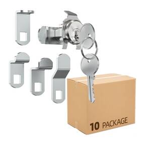 Xinxinlin B0f4kfy4db 10 Pack Mailbox Lock Replacement 2 Keys - Universal Fit For Post