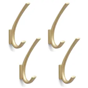 Cgg0001 Xsgtzmj 4pcs Dual Hooks For Minimalist Styling Zinc Alloy Wall With Fixing Acc