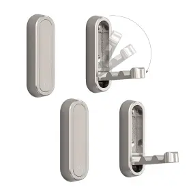 Gg0003 Xsgtzmj 4pcs Folding Coat Hook Heavy Duty Wall Hooks Made Of Zinc Alloy Foldable Wa