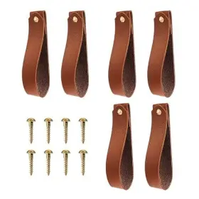 Kb5sejpv Xthrotsenk 611598 1 6 Pcs Leather Wall Hooks Curtain Rod Holder Lanyard Hanging
