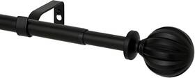 Yafa Home Fashion 740077523728 Adjustable Curtain Rod For Windows 3/4 30 Inch - 45 Black