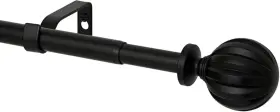 Yafa Home Fashion 740077523728 Adjustable Curtain Rod For Windows 3/4 30 Inch - 45 Black