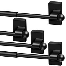 Yaocom Xie-yaocom-2938 4 Pcs Magnetic Curtain Rods For Metal Door 28 To 48 Inch 1/2 Multi-use Adju