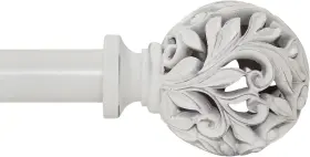Ycolnaefllr 667763801116 Curtain Rods 18 To 45 Inches 1.5-3.75 Ft 1 18-45 Inch Weathered White