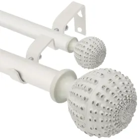 Ycolnaefllr 667763807989 Double Curtain Rod 28 To 48 Inches 1 Inch Diameter Heavy-duty Adjustable Dou
