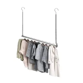 Hook1 Yeetburg Adjustable Hanging Closet Rod Extender Organizer