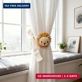 Ygnniu 762736731626 2 Pack Lion Curtain Tiebacks Cute Cartoon Animal Holdbacks For Safari N