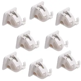 Ymmsuuie 791590855766 Curtain Rod Bracket No Drilling 8 Pcs Self Adhe