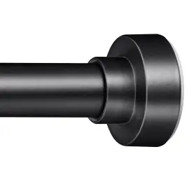 09-34-82bk Ynl Shower Curtain Rod 34-82 Inches Non-slip Never Rust No Drill Tension