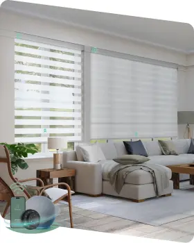 Gr-09 Yoolax Motorized Blinds With Remote Electric Zebra For Indoor Windows