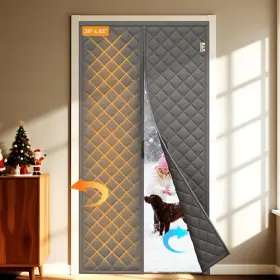 Mml-g-3682 Yotache Magnetic Thermal Insulated Curtain For 36 Inch X82 Doors Size 38 X84 A