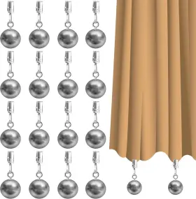 Yteseery 313053558542 16 Pack Heavy Duty Outdoor Curtain Weights With Stainless Steel Clips