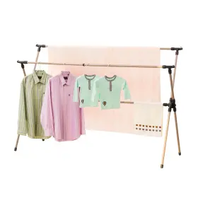 Yubelles 617748900167 Clothes Drying Rack Adjustable And Foldable Laundry Space Saving Hange