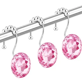 Sszy234252 Yuiviot Crystal Diamond Shower Curtain Hooks Rings For Bathroom 12pack P