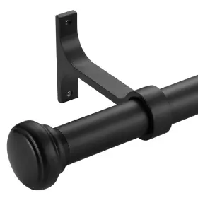 Ym-208 Yumierle Heavy Adjustable Curtain Rod 1 Inch 28-48 Round Cap Ceiling Mount P