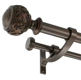 Yumierle Ym-243 Double Curtain Rod 1 Inch Window Telescoping Drapery 72 To 144