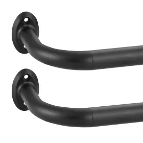 28-150 Yumierle Ym-274 2 Pack 1inch Diameter Wrap Around Curtain Rods For Inch Matte Black