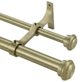 72-144 Yun Nephele 3993 Antique Bronze Double Curtain Rods Inch With