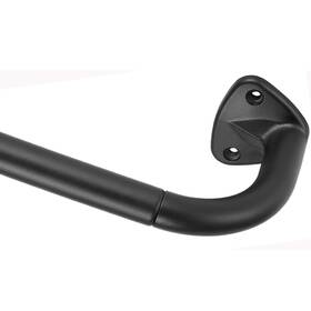 Yun Nephele 791719214740 Yunnephele Room Darkening Curtain Rod 84-144 Inch Wrap Matte Black