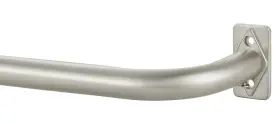 Yn-hr-bn-001 Yun Nephele Brushed Nickel Wrap Around Curtain Rods 28-84 Inch Room Darkening Blackout Teles