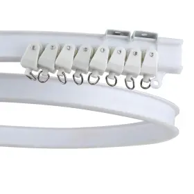 Z-color 709202984681 Flexible Bendable Ceiling Curtain Track Curved 5 Meters White