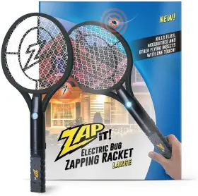 Zap It 850022868269 Bug Zapper Rechargeable Racket 4 000 Volt Usb Charging C