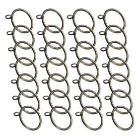 Zaplyte 601968106560 28 Pcs Brass Curtain Rod Rings Hanging 1.5 Inch Inner Diameter Green