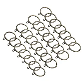 Zaplyte 601968106577 28 Pcs Green 1.5 Inch Id Curtain Rod Rings With Eyelets Hanging
