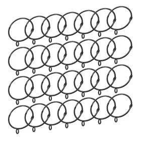 Zaplyte 634149562824 28 Pcs Openable Curtain Rings Metal Eyelet 2inch