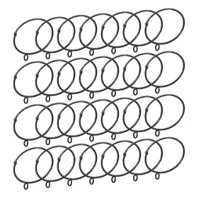 Zaplyte 634149562831 28pcs Openable Curtain Rings Metal Eyelet 2.5 Inch
