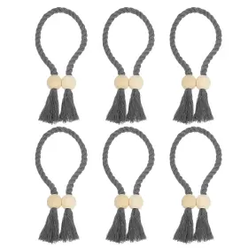 Zaplyte 679209984741 6 Pack Magnetic Curtain Tiebacks 55cm/21.65 Inch Holdbacks Gray Zaplyte 679209984741 6 Pack Magnetic Curtain Tiebacks 55cm/21.65 Inch Holdbacks Gray