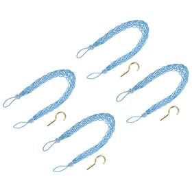 Zaplyte 683867908926 4pcs 58cm/23 Inch Curtain Tiebacks Braided Drapery Holdback Holder Blue